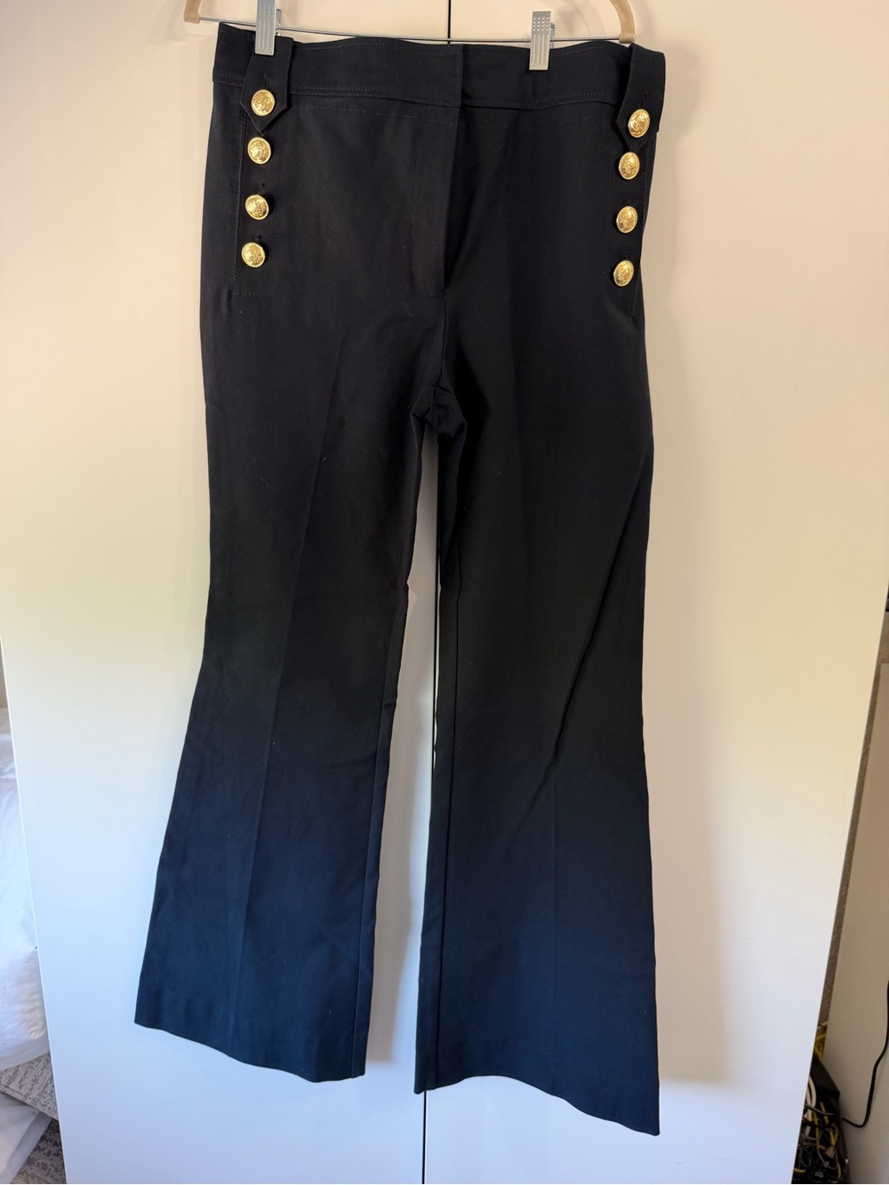 10 Crosby Derek Lam navy  Sailor-Button Bootcut Pants